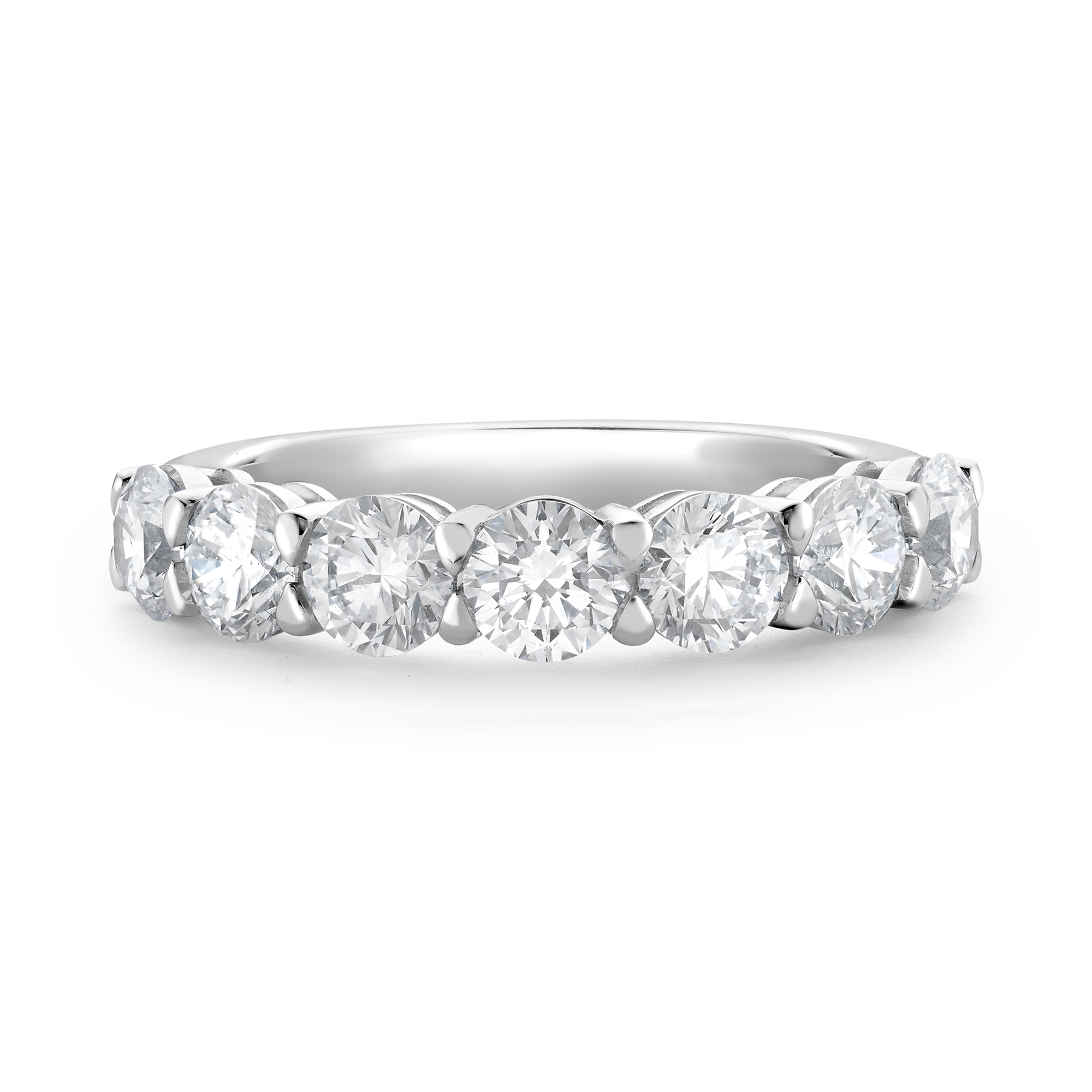 Seven Stone Diamond Ring Round Brilliant, Claw Set_2